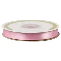 Rola panglica satin Roz 10 mm x 25 m