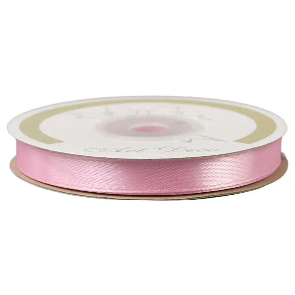 Rola panglica satin Roz 10 mm x 25 m