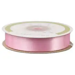 Rola panglica satin Roz 15 mm x 25 m