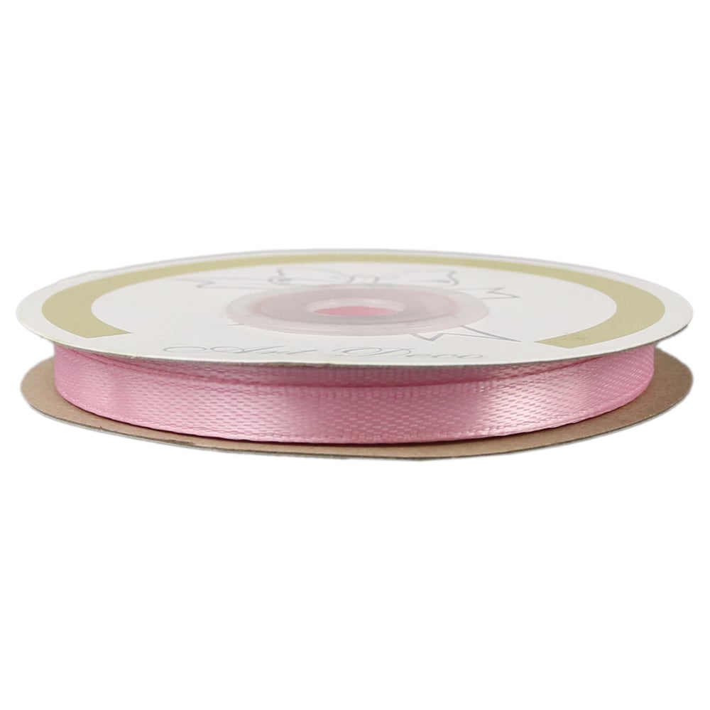 Rola panglica satin Roz 6 mm x 25 m Rola panglica satin Roz 6 mm x 25 m