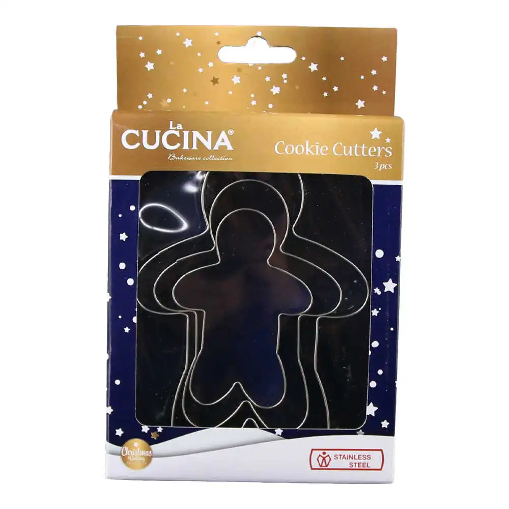 Set 3 forme prajituri de Craciun din inox Set 3 forme prajituri de Craciun din inox