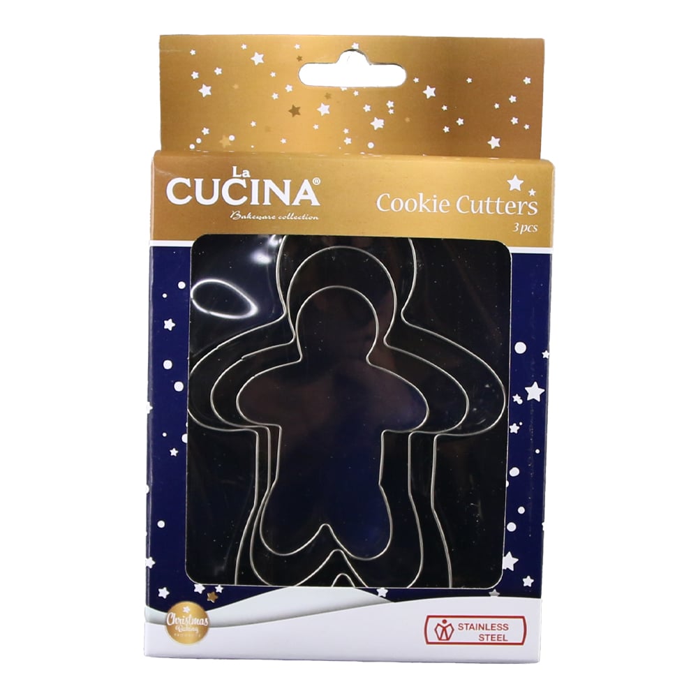 Set 3 forme prajituri de Craciun din inox Set 3 forme prajituri de Craciun din inox