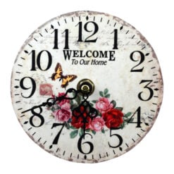 Ceas de perete realizat din lemn - Design Bufnita - Diferite modele