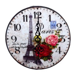 Ceas de perete realizat din lemn - Design Bufnita - Diferite modele