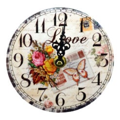 Ceas de perete realizat din lemn - Design Bufnita - Diferite modele