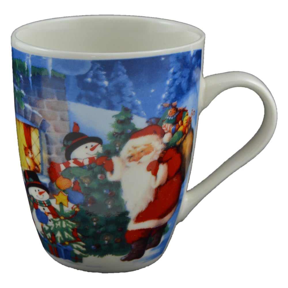 Cana de craciun realizata din ceramica - Design Mos Craciun - Diverse modele Cana de craciun realizata din ceramica - Design Mos Craciun - Diverse modele