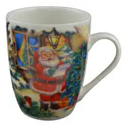 Cana de craciun realizata din ceramica - Design Mos Craciun - Diverse modele