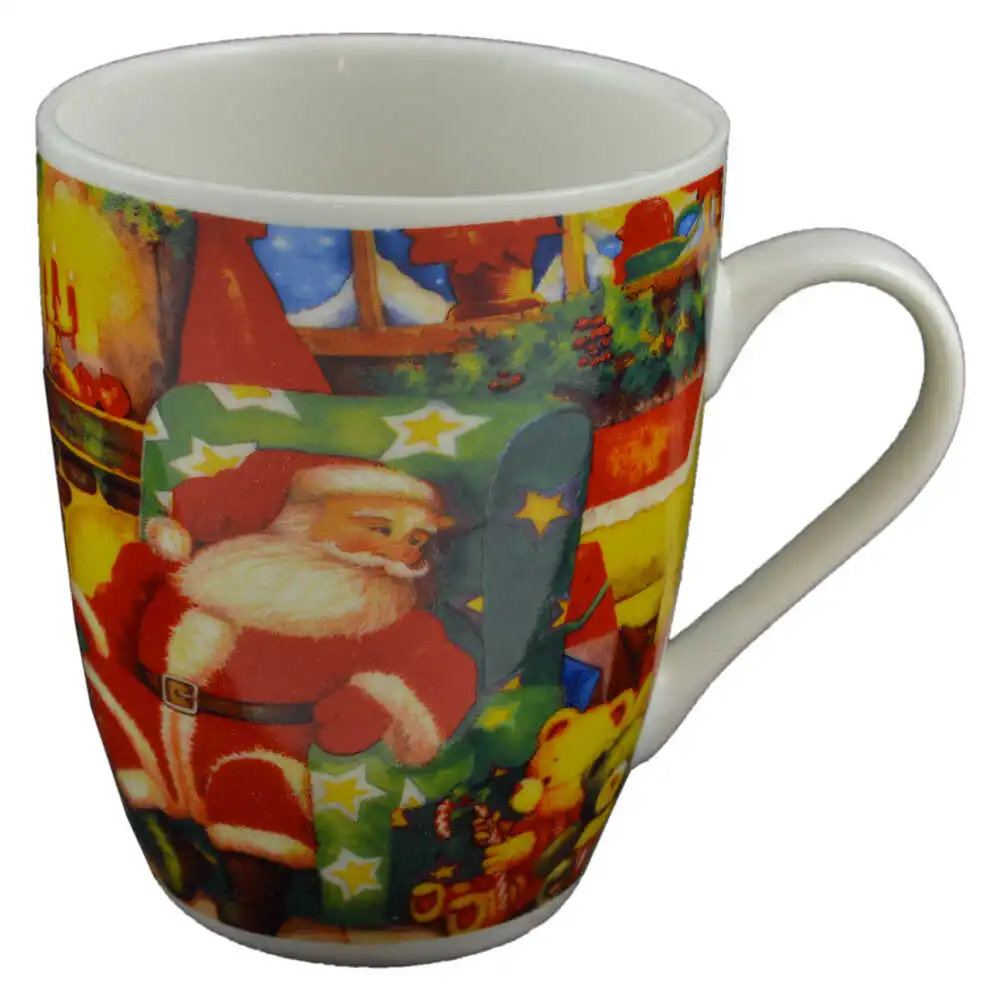 Cana de craciun realizata din ceramica - Design Mos Craciun - Diverse modele Cana de craciun realizata din ceramica - Design Mos Craciun - Diverse modele