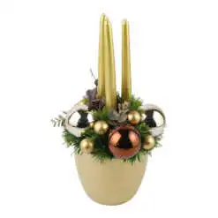 Aranjament Craciun in ghiveci ceramic