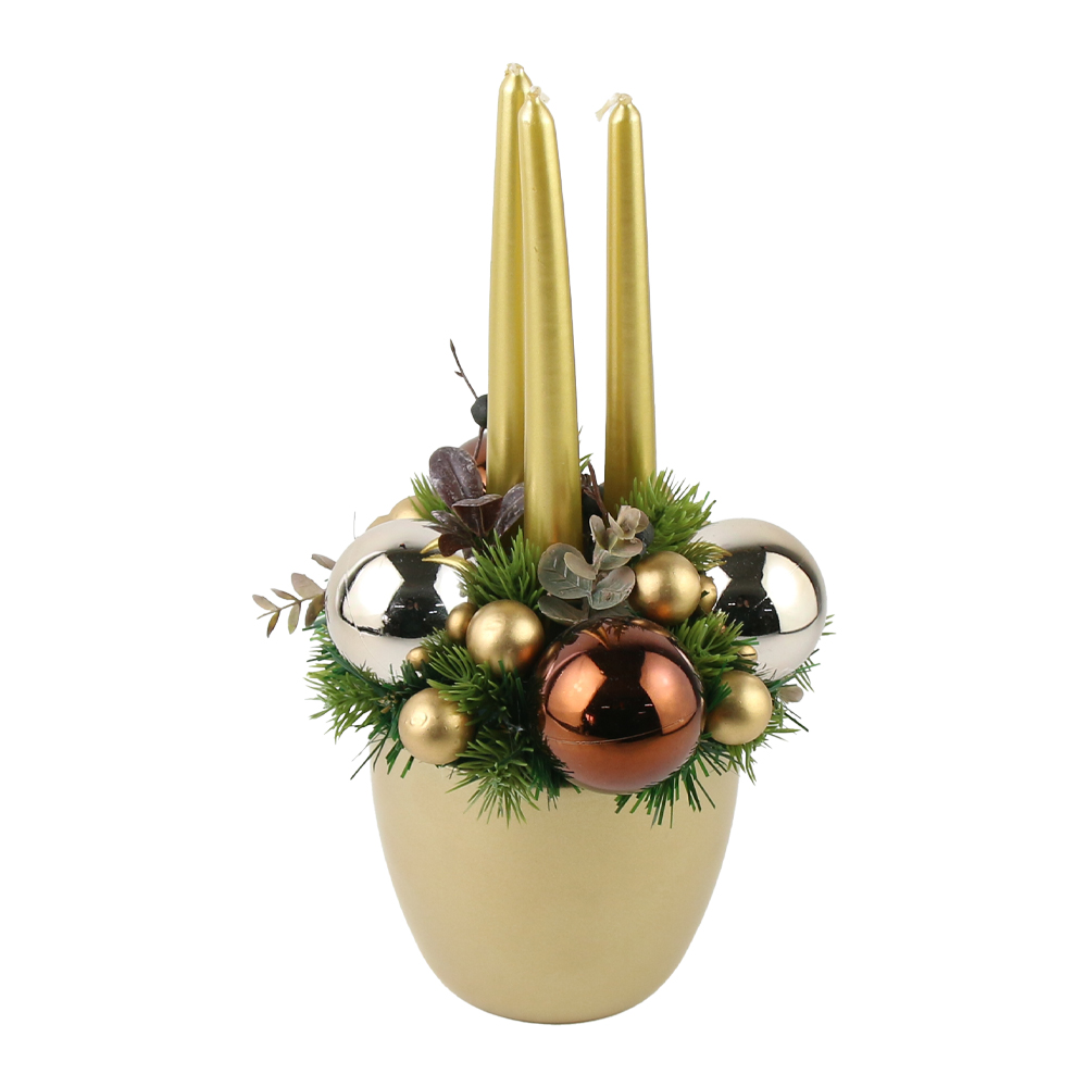 Aranjament Craciun in ghiveci ceramic Aranjament Craciun in ghiveci ceramic