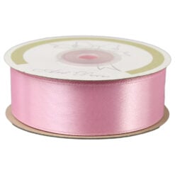 Rola panglica satin Roz 25 mm x 25 m