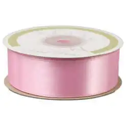 Rola panglica satin Roz 25 mm x 25 m
