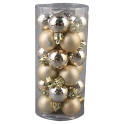 Set 24 globuri din plastic 3 CM