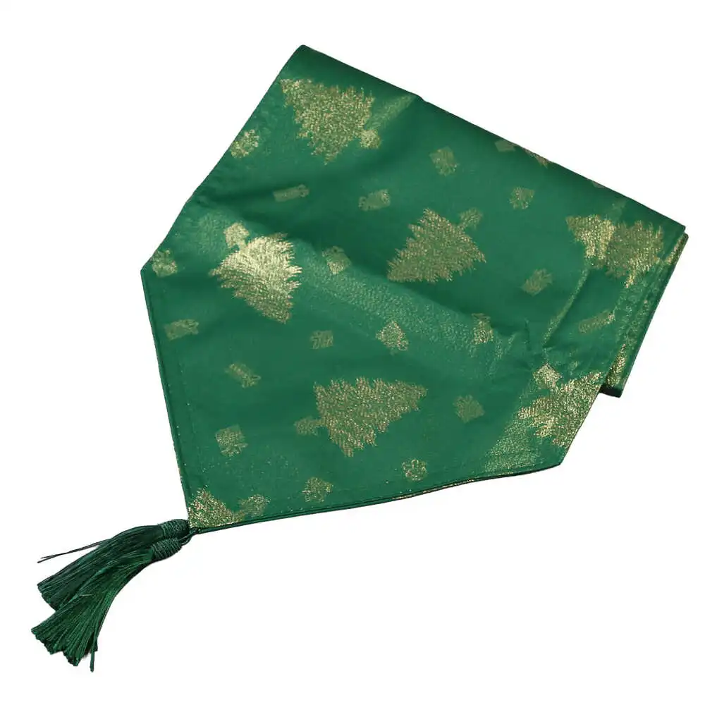 Napron Craciun cu franjuri 33x180 CM Napron Craciun cu franjuri 33x180 CM