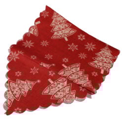 Napron Craciun cu franjuri 35x180 CM