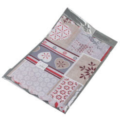 Napron Craciun cu franjuri 35x180 CM