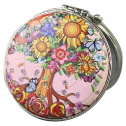 Oglinda de buzunar cu sclipici 7 CM