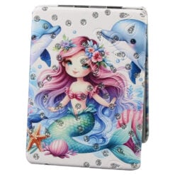 Oglinda de buzunar cu sclipici 6x8.5 CM