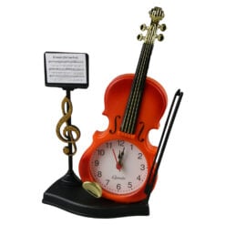 Ceas de masa din plastic Vioara 13x21 CM
