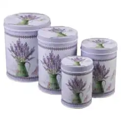 Set 4 cutii metalice 11x14 CM