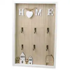 Suport pentru chei din lemn "Home"