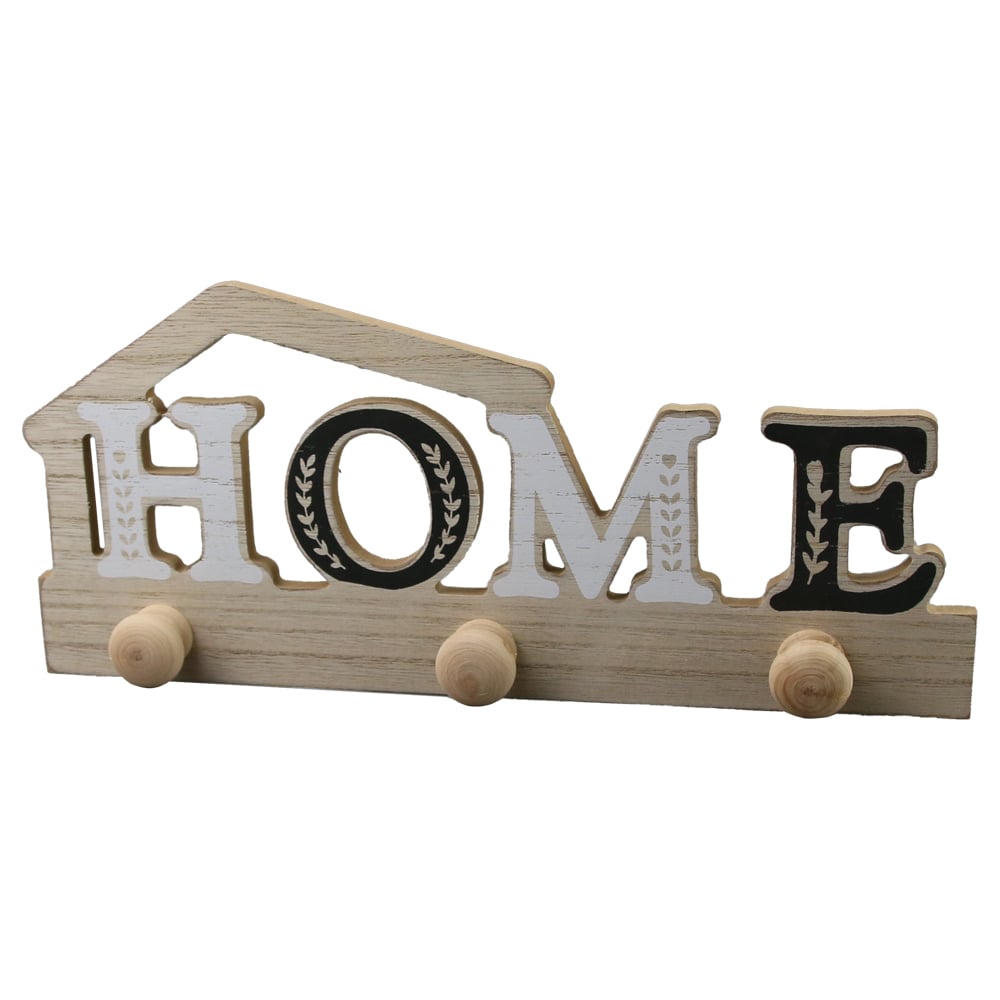 Suport pentru chei din lemn "Home" 30x13 CM Suport pentru chei din lemn "Home" 30x13 CM