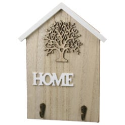 Suport pentru chei din lemn "Home"