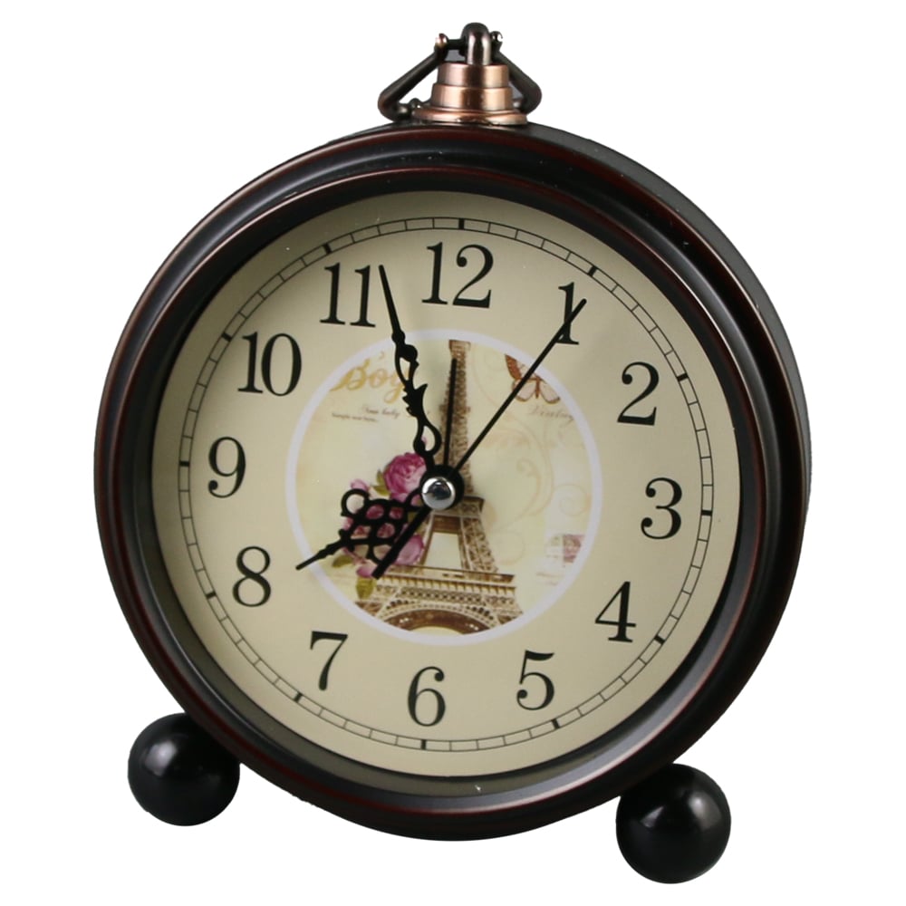 Ceas de masa din metal si plastic 13x15 CM Ceas de masa din metal si plastic 13x15 CM
