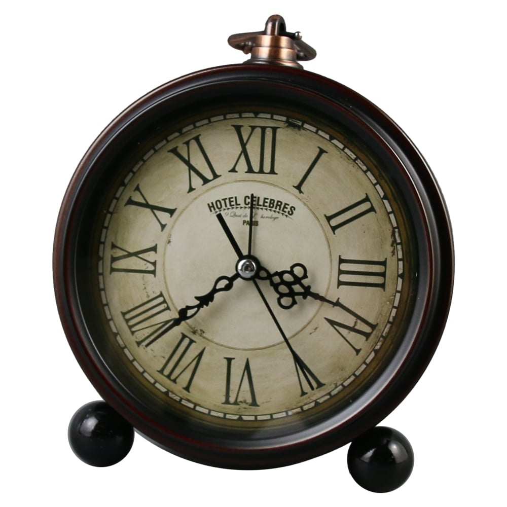 Ceas de masa din metal si plastic 13x15 CM Ceas de masa din metal si plastic 13x15 CM