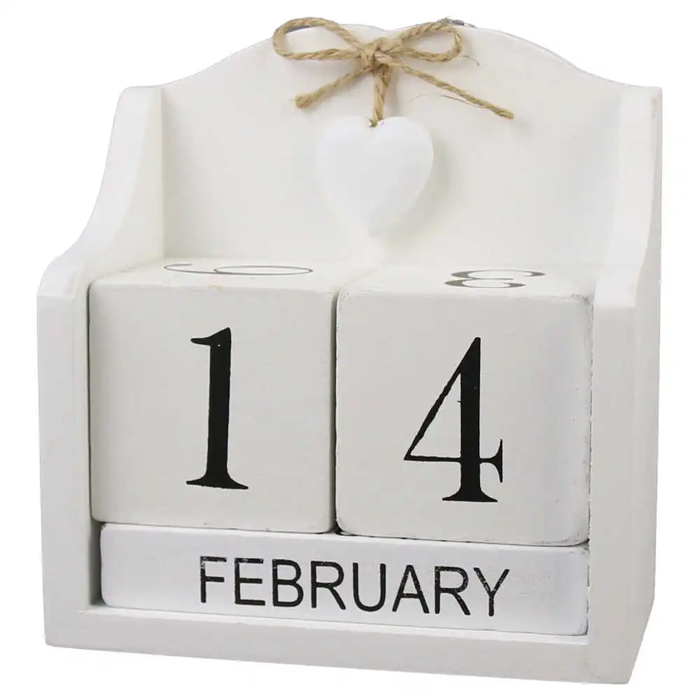 Calendar Perpetuu din lemn 14x15 CM Calendar Perpetuu din lemn 14x15 CM