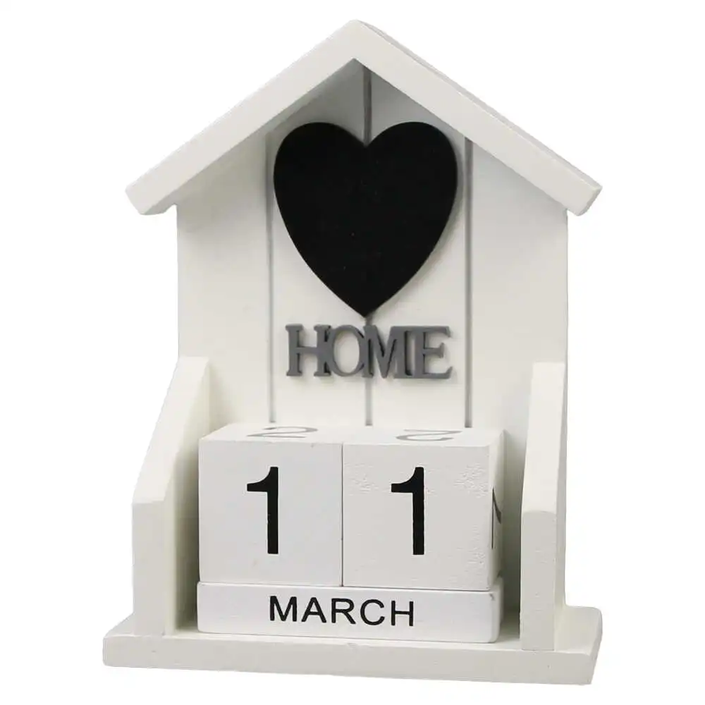 Calendar Perpetuu din lemn 12x16 CM