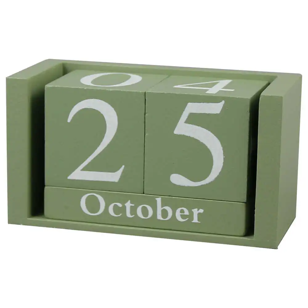 Calendar Perpetuu din lemn 10x5 CM Calendar Perpetuu din lemn 10x5 CM