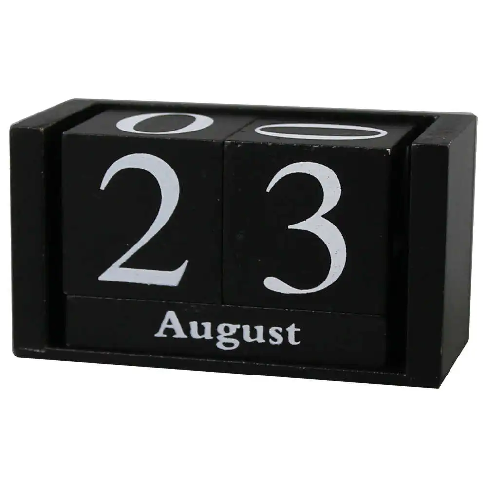 Calendar Perpetuu din lemn 10x5 CM Calendar Perpetuu din lemn 10x5 CM