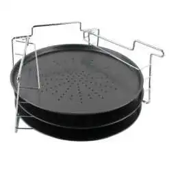 Set trei tavi pizza cu gauri