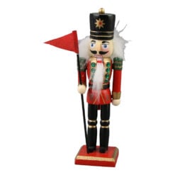 Figurina Craciun Spargator de nuci din lemn 15 CM