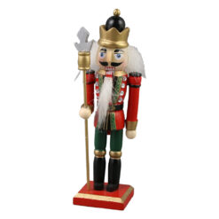 Figurina Craciun Spargator de nuci din lemn 15 CM