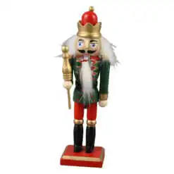 Figurina Craciun Spargator de nuci din lemn 15 CM