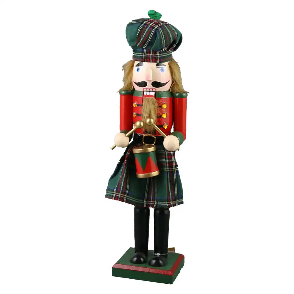 Figurina Craciun Spargator de nuci din lemn 38 CM