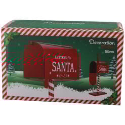 Decoratiune de Craciun Cutie Postala metalica 50 CM