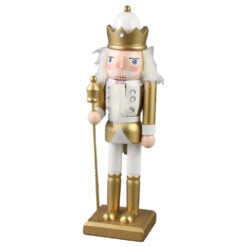 Figurina Craciun Spargator de nuci din lemn 25 CM