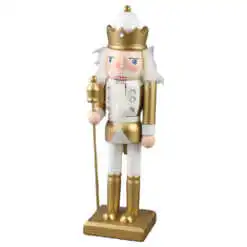 Figurina Craciun Spargator de nuci din lemn 25 CM