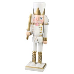 Figurina Craciun Spargator de nuci din lemn 25 CM