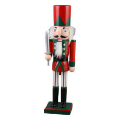 Figurina Craciun Spargator de nuci din lemn 36 CM