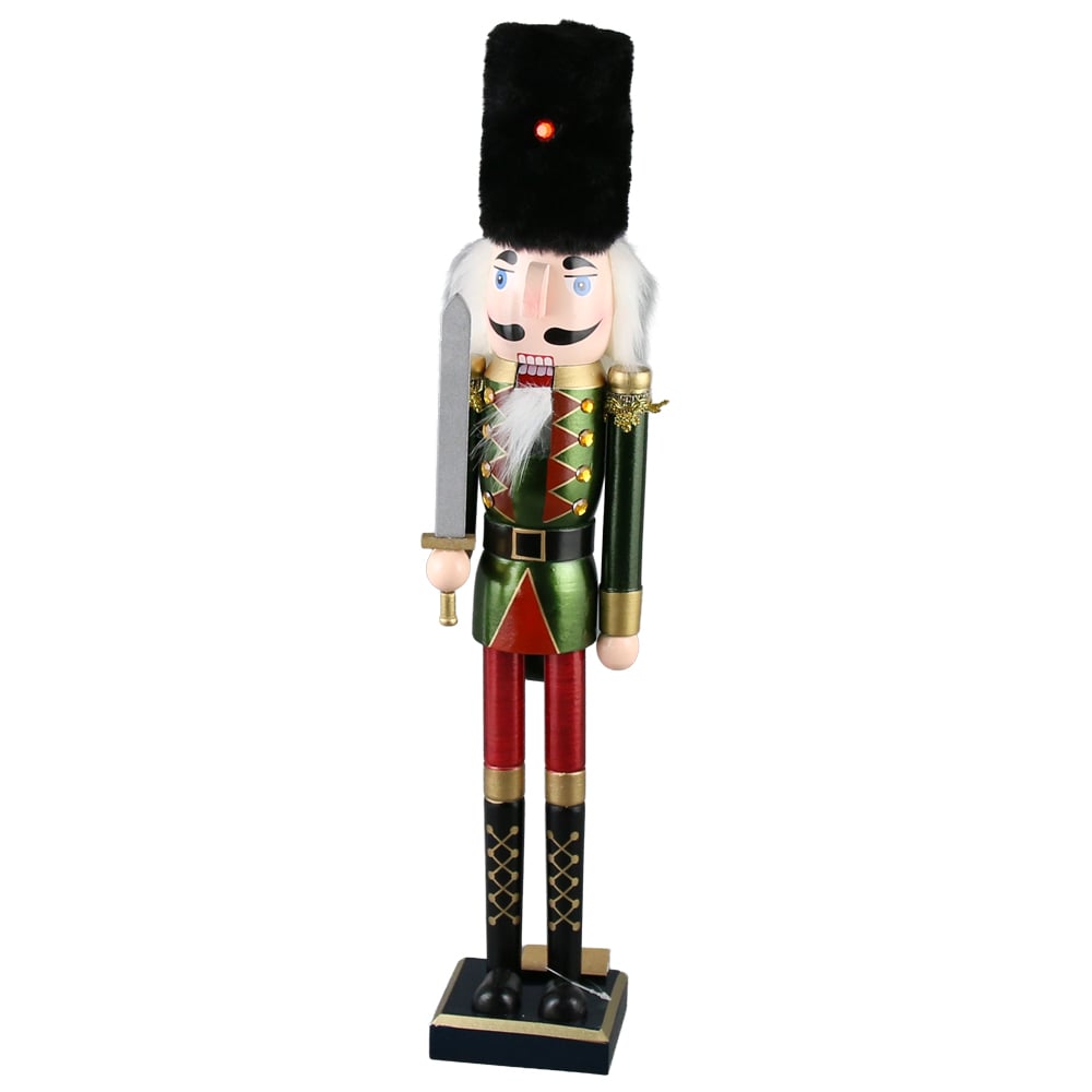 Figurina Craciun Spargator de nuci din lemn 55 CM Figurina Craciun Spargator de nuci din lemn 55 CM