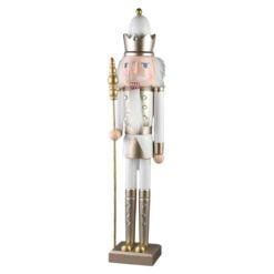 Figurina Craciun Spargator de nuci din lemn 55 CM