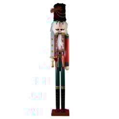 Figurina Craciun Spargator de nuci din lemn 106 CM