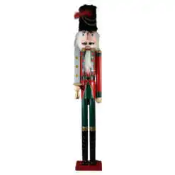 Figurina Craciun Spargator de nuci din lemn 106 CM