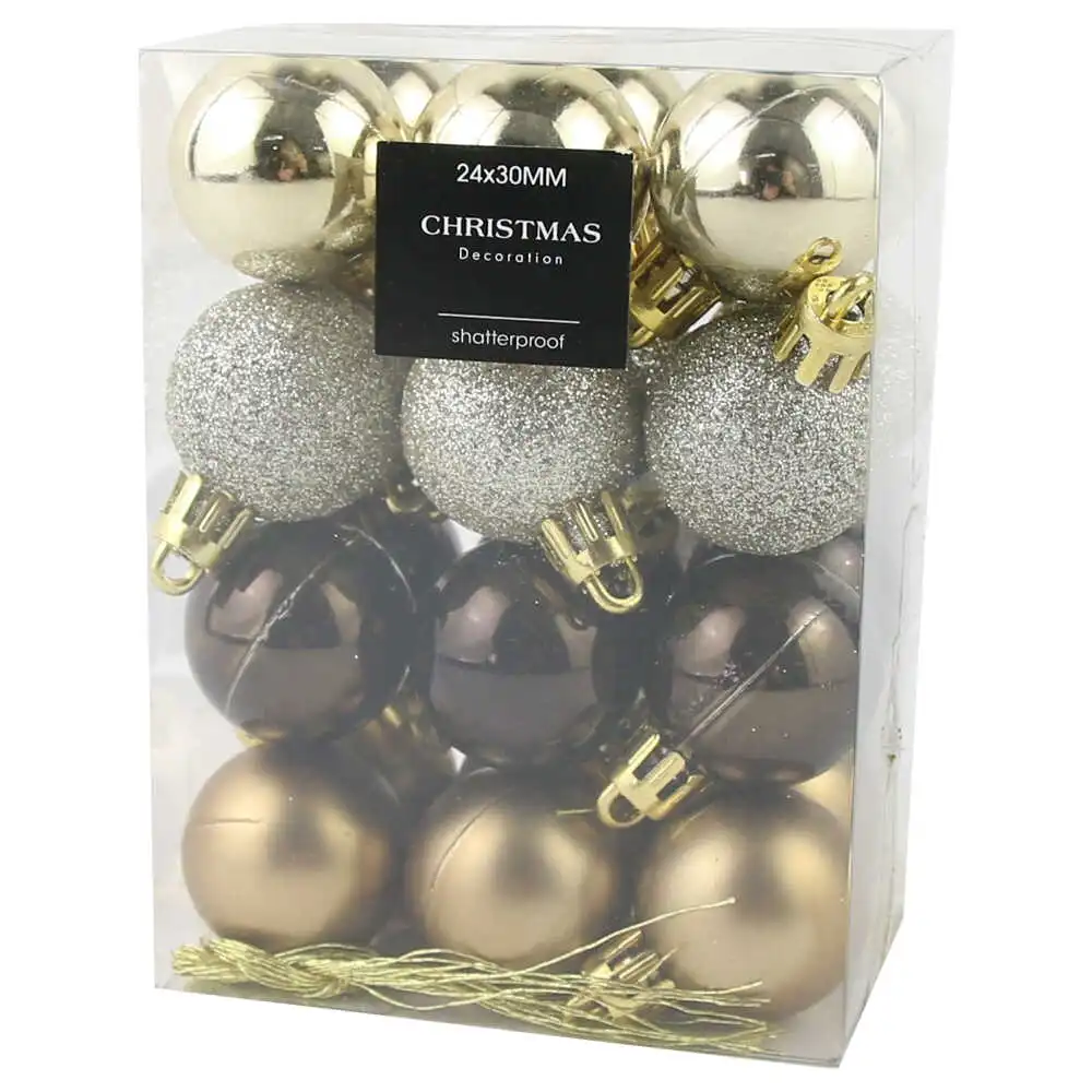 Set 24 globuri pentru brad Set 24 globuri pentru brad