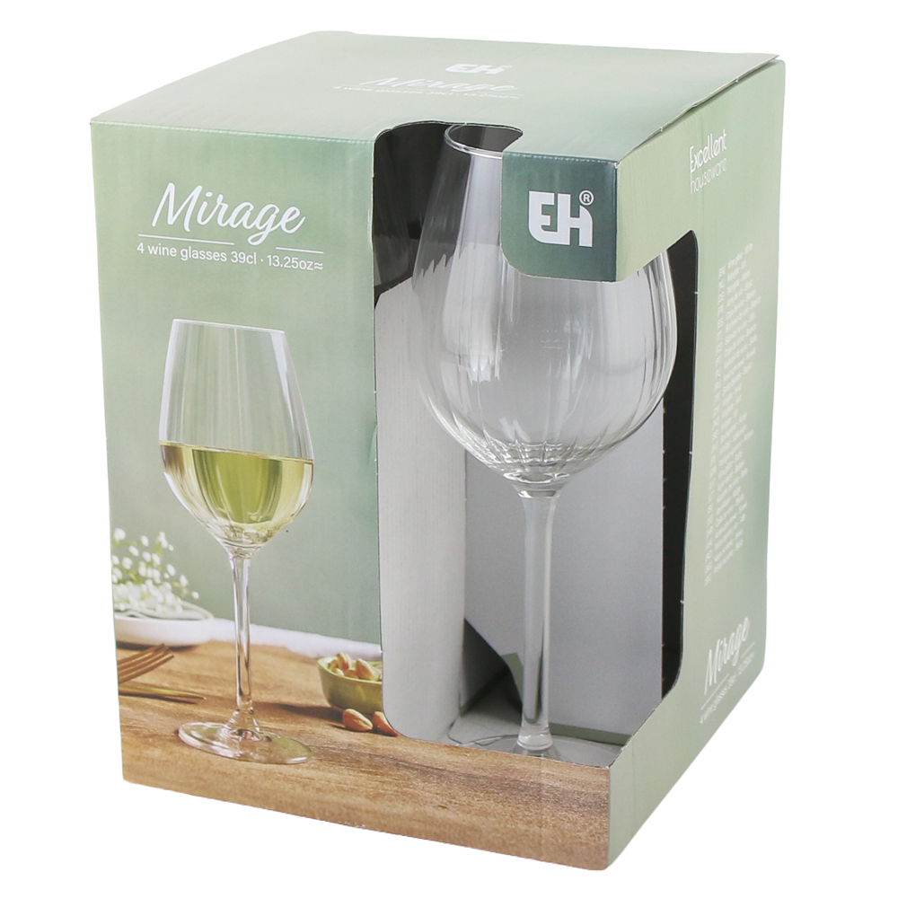 Set 4 pahare vin 390 ml Set 4 pahare vin 390 ml