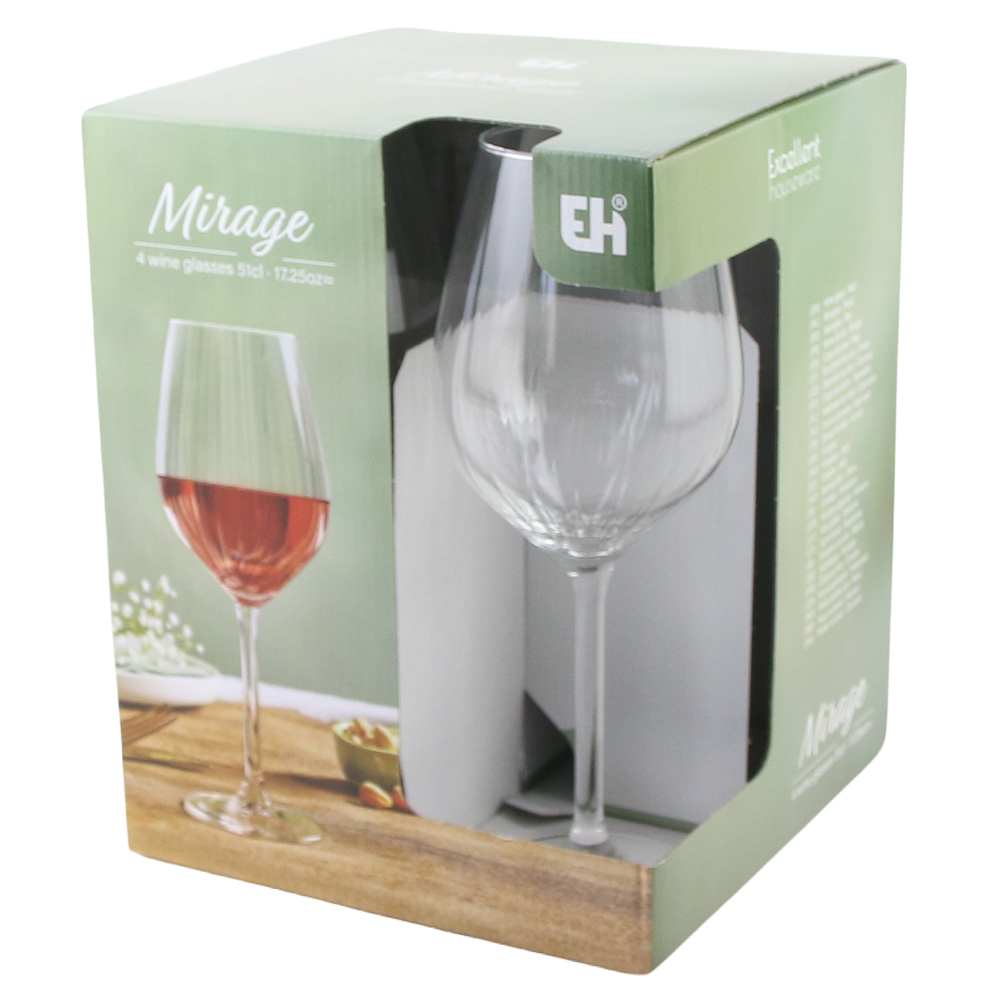 Set 4 pahare vin 510 ml Set 4 pahare vin 510 ml